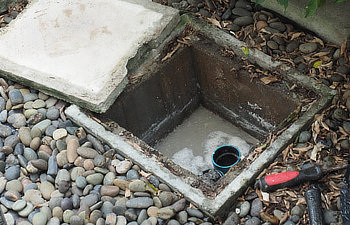 clogged grease trap