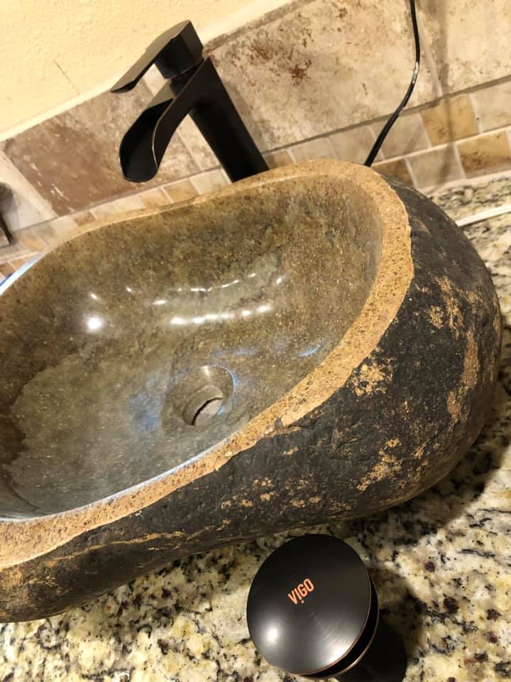 High end bathroom and sink replacement by SOS Plumbing